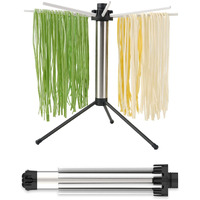 Kitchendao Collapsible Pasta Drying Rack, Easy Storage, Quick Set Up, Foldable Pasta Dryer Rack, Spaghetti Noodle Tree Stand Hanger, Detachable For Easy Cleaning, Rotary Arms, Hold Up To 5Lbs