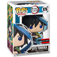 Pop Demon Slayer - Giyu Tomioka Funko (Aaa Anime Exclusive) Vinyl Figure (Bundled With Compatible Box Protector Case), Multicolor, 3.75 Inches