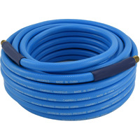 Campbell Hausfeld 3/8"" Pvc 50 Foot Air Hose With Bend Restrictors (Pa121600Av) , Blue