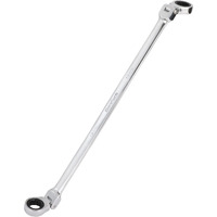 Duratech 12 * 13Mm Extra Long Flex-Head Ratcheting Wrench, Metric, Cr-V Steel