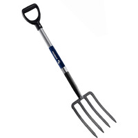 Mujocooker 4-Tine Spading Digging Fork, Garden Digging Spading Fork Forged Steel With D-Grip Handle 41