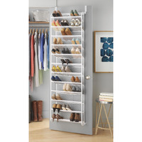 Whitmor 36 Pair Door Shoe Organizer, White
