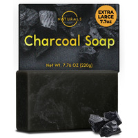O Naturals Activated Charcoal Soap Bar For Men And Women - Detoxifying, Moisturizing, And Vegan - 4 Oz