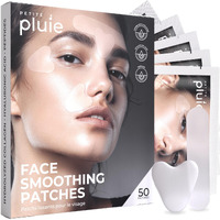 Petite Pluie 50 Pcs Wrinkle Patches For Face - Overnight Korean Face Lift Tape With Hydrolyzed Collagen, Hyaluronic Acid And Peptides - Made In Korea