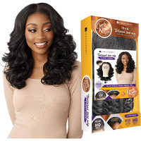 Sensationnel Kinky Edge 13X6 Lace Wigs - Kinky Edge Body Wave 18-Inch Glueless Synthetic Wig - Ckco Kinky Edge Body Wave 18 Inch (2 Darkbrown)