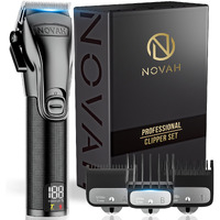 Novah Professional Hair Clippers For Men, Professional Barber Clippers, Electric Mens Cordless Hair Clippers For Barbers Haircut Kit Fade, Maquina De Cortar Cabello