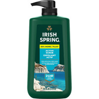 Irish Spring Active Scrub Exfoliating Men's Body Wash, Lavender And Citrus Scent, 30 Oz Pump Bottle