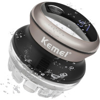 Kemei Hair Clipper For Men,Circular Cordless Hair Trimmer, Self-Haircut Kit, Rechargeable Led Display Km 887