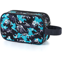 Vipdeal Kids Toiletry Bag For Boys, Travel Toiletry Bag For Little Young Boys Waterproof Hanging Wash Bag Toddler Traveling Toiletries, Dinosaur Black