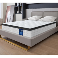 G Laxia 12 Inch White Full Spring Mattress,Medium Firm With Gel Memory Foam,Individually Pocketed Coil,Fiberglass-Free Fire Retardant Certipur-Us Certified,75""*54""*12""