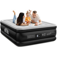 Airefina Air Mattress Queen With Built In Pump, 18 Raised Comfort Blow Up Mattress With Carrying Bag, Portable Inflatable Mattress For Guest Visit Home, Air Bed Colchones Inflables 750 Lbs Max