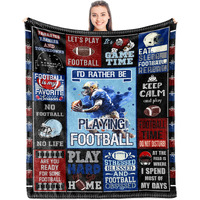 Punofell Football Gifts For Boys 8-12, Football Accessories, Football Coach Gifts, Football Gift For Men, Gifts For Football Players/Lovers, Football Team Gifts, Football Blanket 50'' X 60''
