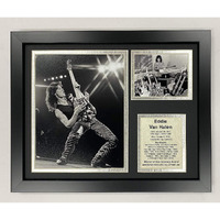 Eddie Van Halen | 12"""" X15 Framed Photo Collage | Legends Never Die, Inc.| Solo (16661U)