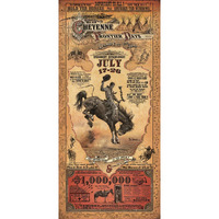 Home Of Art Cheyenne Wyoming Frontier Days Rodeo Western Poster By Bob Coronato
