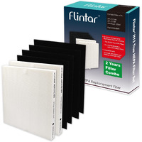 Flintar H13 True Hepa Replacement Filters, Compatible With Coway Air Purifier Ap-1512Hh And Airmega 200M, 2 H13 Grade True Hepa And 4 Activated Carbon Filters, 2-Year Filter Pack