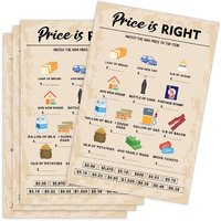 Qupt 90Th Birthday Party Games, Price Is Right Games, Birthday Party Supplies For Adults, Fun 1934S Party Game,Pack Of 30 Cards