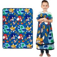 Franco Kids Bedding Super Soft Plush Throw Blanket, 46 In X 60 In, Sonic The Hedgehog, Anime