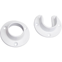 Closet Pro Hd Cd-0010-Wt Heavy Duty Closet Pole Sockets, White
