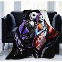 Vankie Nightmare Before Christmas Ultra Soft Throw Blanket Flannel Fleece All Season Light Weight Living Room/Bedroom Warm Blanket 51""X40"" Inches