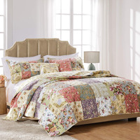 Greenland Home Blooming Prairie Quilt Set, Full/Queen (5 Piece), Multi