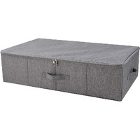 Iwill Create Pro Under Bed Storage Container, Underbed Shoe Storage Organizer Box With Lid,Dark Gray