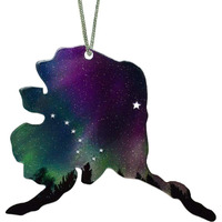 Alaska Ornament, Fire And Ice, 4 Inches, Made In The Usa By D'Ears #8247