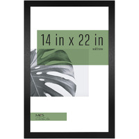 Mcs Studio Gallery 14X22 Poster Frame Black Woodgrain, Vertical & Horizontal Wall Hanging Large Picture Frame For Photos, Posters & Art Prints (1-Pack)