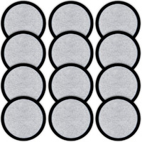 K&J Mr. Coffee Charcoal Water Filter Discs - Replacement 12-Pack Fits Most Mister Coffee Machine Brewers