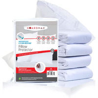 Guardmax Pillow Protector With Zipper King Size - (2 Pack) - Waterproof And Bed Bug Proof Pillow Covers - Pillow Cases Protect Against Allergens, Dust Mites, Bed Bugs, And Liquid Spills.(20 X 36)