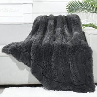 Gonaap Fuzzy Faux Fur Throw Blanket Dark Grey Super Soft Cozy Plush Fuzzy Shaggy Blanket For Couch Sofa Bed (Dark Grey, Throw(50""X60""))