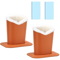 Bvya 2 Pcs Eye Glass Holder Stands, Candy Sweet Color Eyeglasses Holder With Plush Lining For Table, Desk, Nightstand