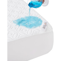 Bedlore Waterproof Mattress Protector, Queen Size Noiseless Mattress Pad With Deep Pocket 6""-18"" Depth, Soft & Breathable Bed Mattress Cover Washable For Home, Bedroom, Hotel (White)