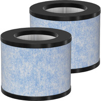 Allisfresh C102 Ma-01Cw True Hepa Replacement Filter Compatible With Miko Ibuki C102 Air Cleaner Purifier And Okaysou Airmic4S, True Hepa Filter Set, 2 Pack
