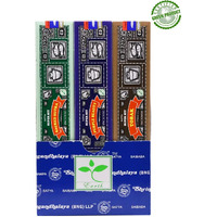 Earth Satya Super Hit Incense Sticks 15 Gms (Pack Of 12) (Green Certified) Indian Perfumed Hand Rolled Agarbatti Perfect For Worship, Church, Aroma Therapy, Relaxation, Positivity