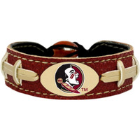 Florida State Seminoles Team Color Football Bracelet,One Size,Red