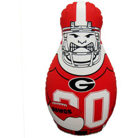 Fremont Die Ncaa Georgia Bulldogs Bop Bag Inflatable Tackle Buddy Punching Bag, Mini: 12"" Tall, Team Colors