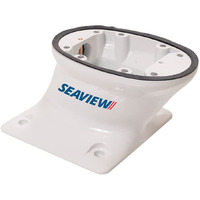 Seaview Forward Rake 5"" Tall Radar Mount, White, Pmf-57-M1