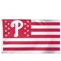 Philadelphia Phillies Flag 3X5 Deluxe Style Stars And Stripes Design
