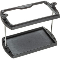 Attwood 9096-5 Uscg-Approved 24 Series Heavy Duty Adjustable Hold-Down Marine Boat Battery Tray, Black