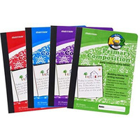 Mintra Office Primary Composition Books (4 Pack, Primary Ruled - Assorted)