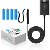 Lenink Adjustable Ac Power Supply Adapter For 2 Aa 3 Aa 4 Aa Batteries, 3V, 4.5V, 6V, Aa Battery Replacement Adapter For Led Lights, Decorations (Black)