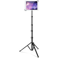 Elitehood Ipad Tripod Stand, Aluminum Alloy Ipad Stand, 360 Rotation Adjustable Height Ipad Stand Holder For Floor, Universal Compatible With Ipad Mini, Ipad Air, Ipad And All 7.9-11 Inch Tablet