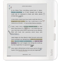 Kobo Libra Colour | Ereader | 7    Glare-Free Colour E Ink Kaleido 3 Display | Dark Mode Option | Audiobooks | Waterproof | White
