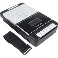 Philco Digital Cassette Recorder - Portable Tape Player, Recorder & Cassette To Mp3 Converter