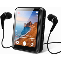 64Gb Mp3 Player Bluetooth 5.3 Touch Screen Music Player Portable Mp3 Player With Speakers High Fidelity Lossless Sound Quality Mp3 Fm Radio Recording E-Book Mp3 Player Support (128Gb)