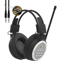 Umutoo Am Fm Radio Headphones, Personal Portable Radio Headset Am/Fm Digital With Best Reception For Jogging, Mowing, Cycling, Meeting, Powered By 2 Aa Batteries (Not Included)