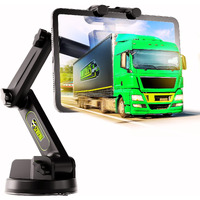 Truckules Tablet Mount For Truck, Heavy Duty Super Suction Cup For Tablet & Ipad Mount Truck Dashboard Windshield 16.7 Inch Long Arm & Stable Compatible With Tablet & Ipad, Commercial Truck 16.7 Inch