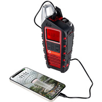 Eton American Red Cross Adventure Series Odyssey- Multi-Powered All-Band Radio (Am/Fm/Noaa/Shortwave) With Bluetooth, Solar Powered, Battery Powered, Led Flashlight, Phone Charger