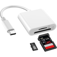 Usb C Sd Tf Card Reader For Iphone 15/Ipad/Macbook/Mac,Type C Memory Card Adapter,Trail Camera Viewer Plug And Play For Samsung Android