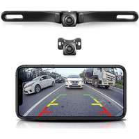 Wifi Car Wireless Backup Camera, Greenyi 5G 720P Hd Car License Plate Rear/Front View Reverse Camera For Iphone Ipad Android Smart Phones Tablets Which Support Double Band Wifi